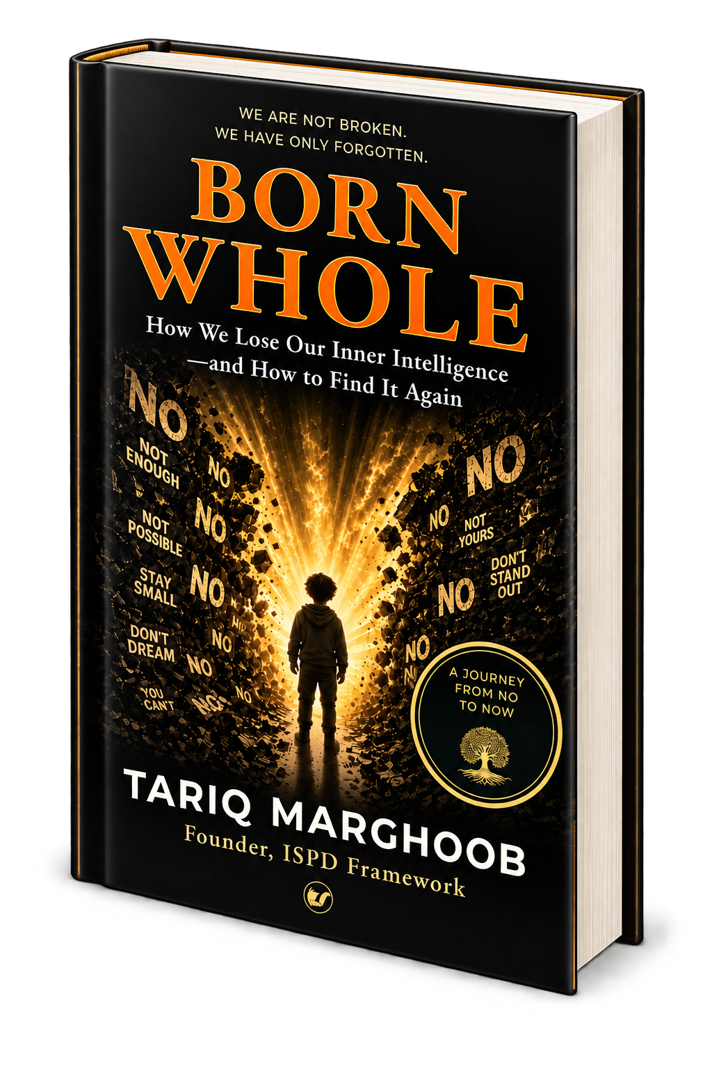 Born Whole book cover mockup